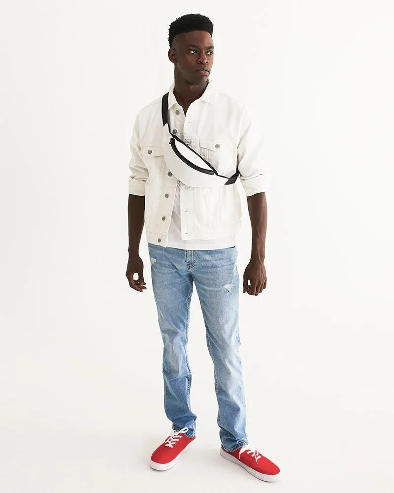 Bright Red Men's Canvas Sneakers | Men's | Bright Pure Red | C0M100Y100K0