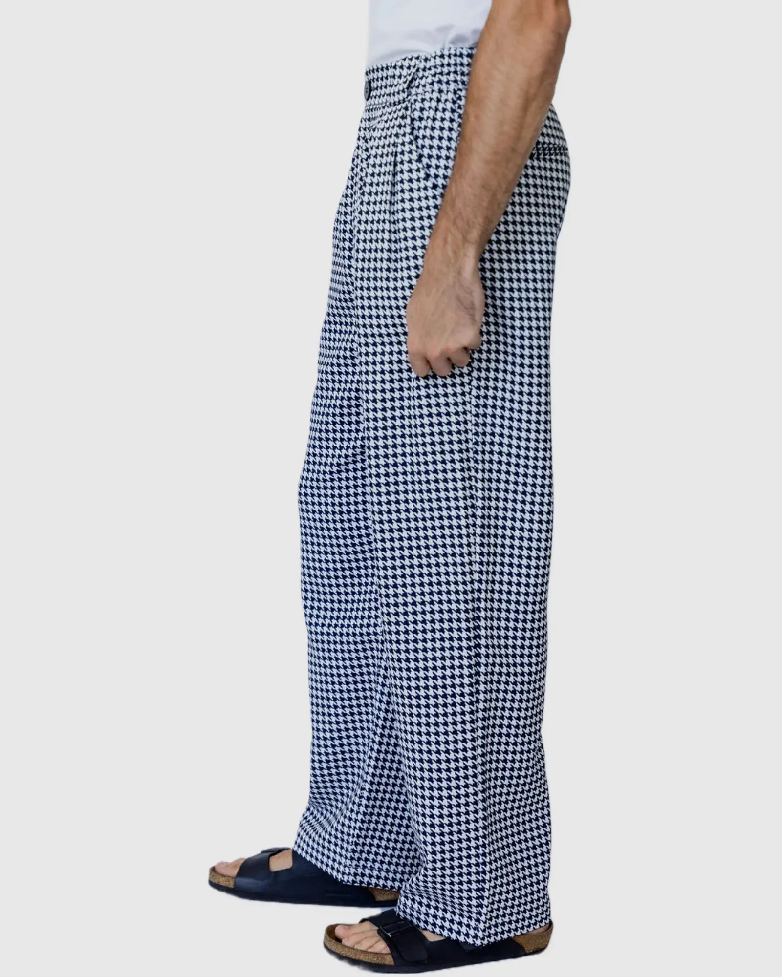 Justin Cassin Raider Loose Fit Trousers in Grey Color