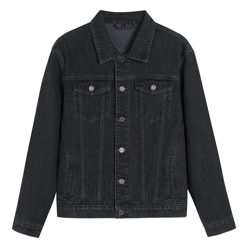 Mens Vintage Street Graphic Denim Jacket