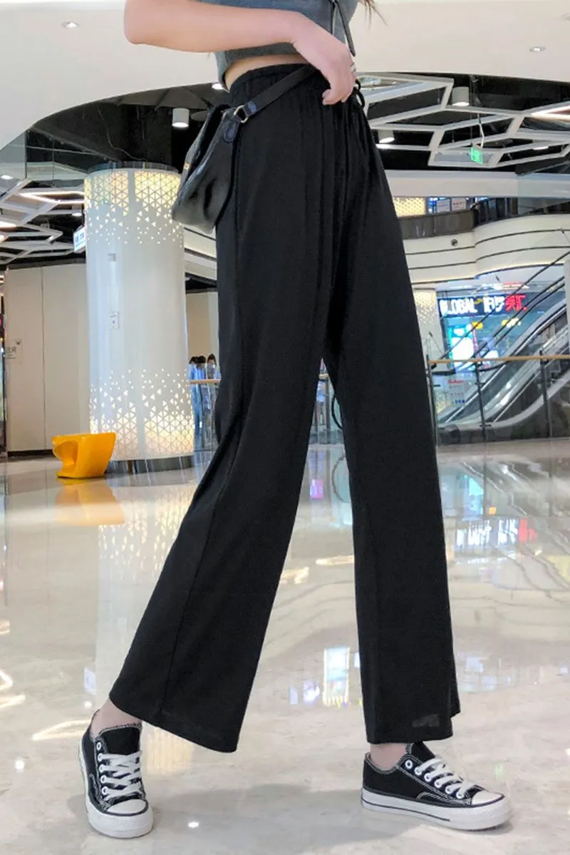 Womens Wide Leg Palazzo Trousers Plus Size Wide Bottom Palazzo Pants