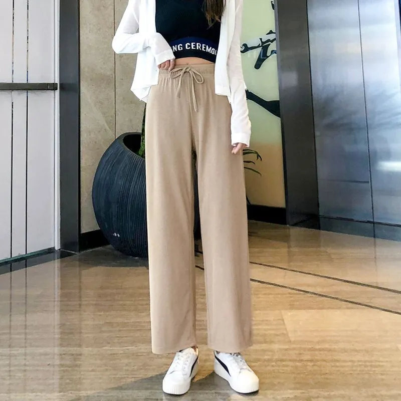 Womens Wide Leg Palazzo Trousers Plus Size Wide Bottom Palazzo Pants