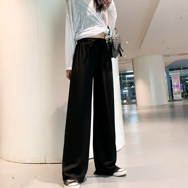 Womens Wide Leg Palazzo Trousers Plus Size Wide Bottom Palazzo Pants