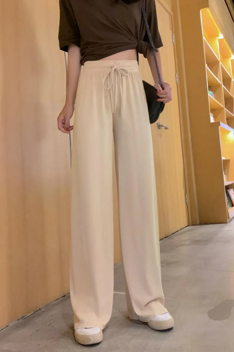Womens Wide Leg Palazzo Trousers Plus Size Wide Bottom Palazzo Pants
